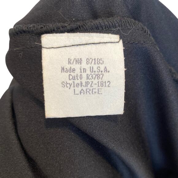 Vintage 90s Black Red Sheer V Neck Cap Sleeve Whimsigoth Romantic Dress Sz XS - Picture 14 of 16